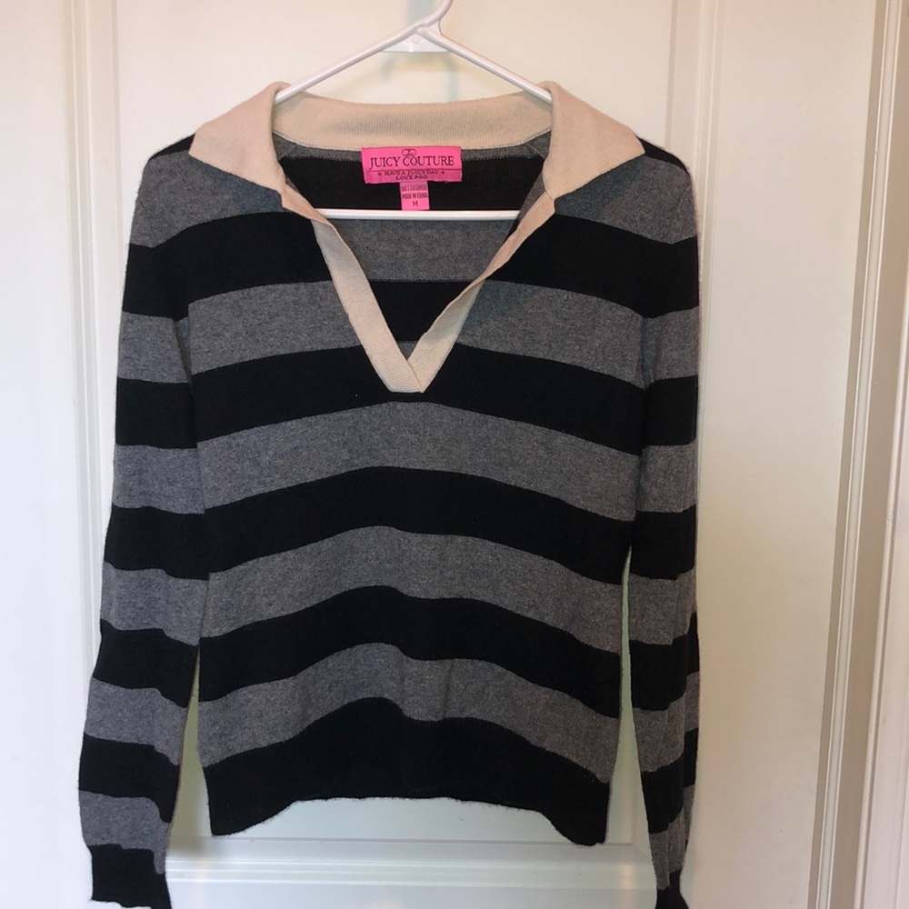 Juicy Couture Collared Cashmere Sweater